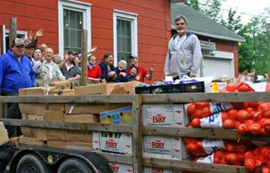 truckload of food