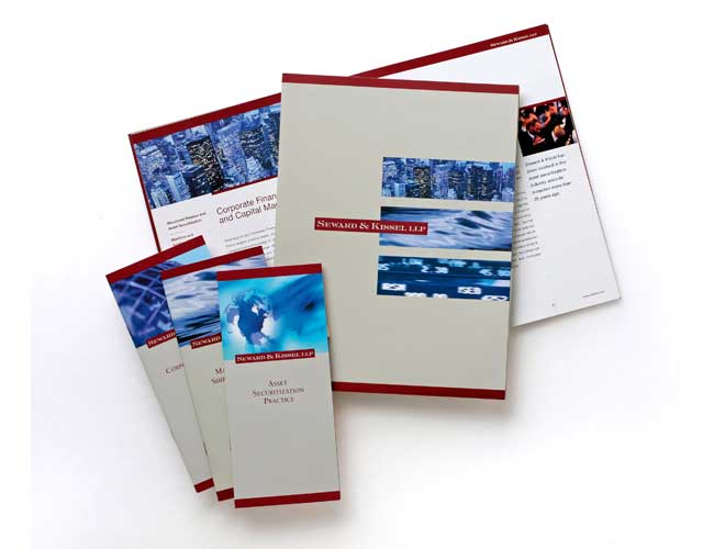 Seward & Kissel firm brochure and four practice group brochures