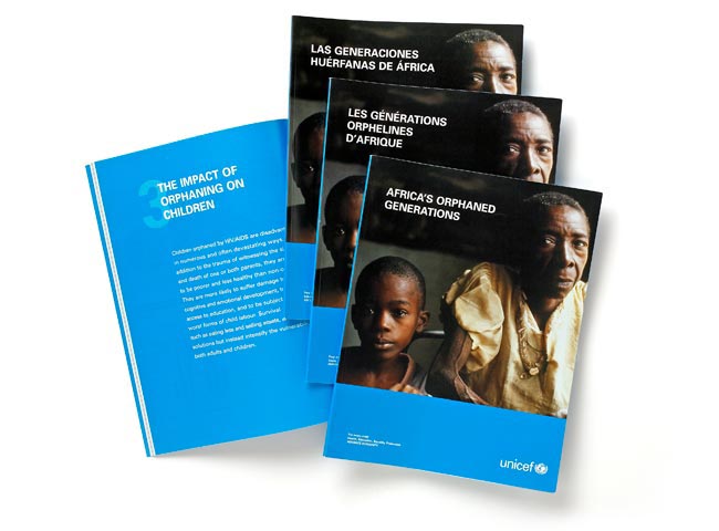 UNICEF brochure about Africa and the AIDS crisis