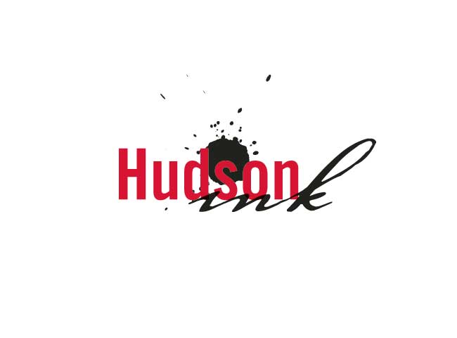 printer's logo with ink splatter